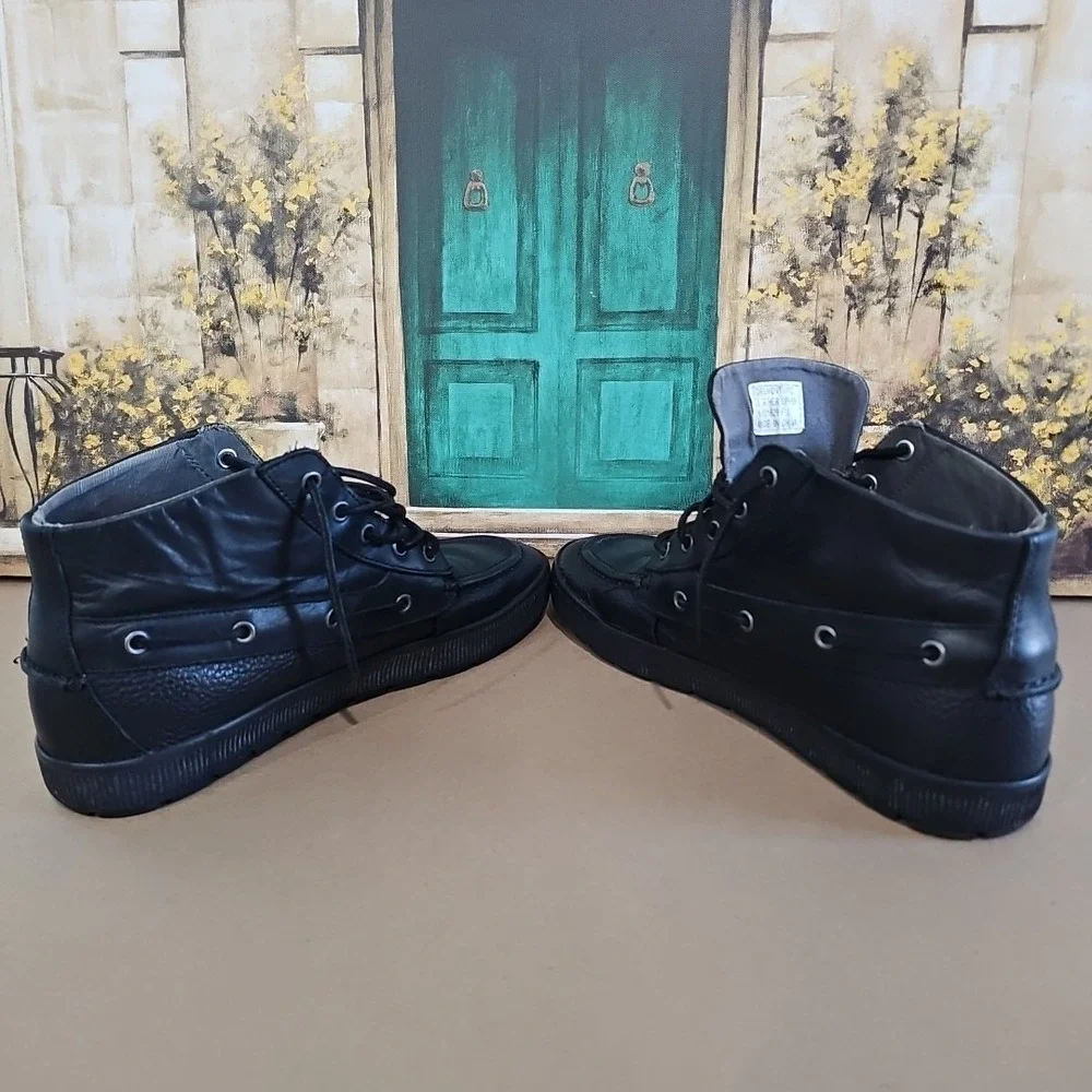 Polo by ralph Lauren leather hi top Lace Up Men's shoes Size 11 D